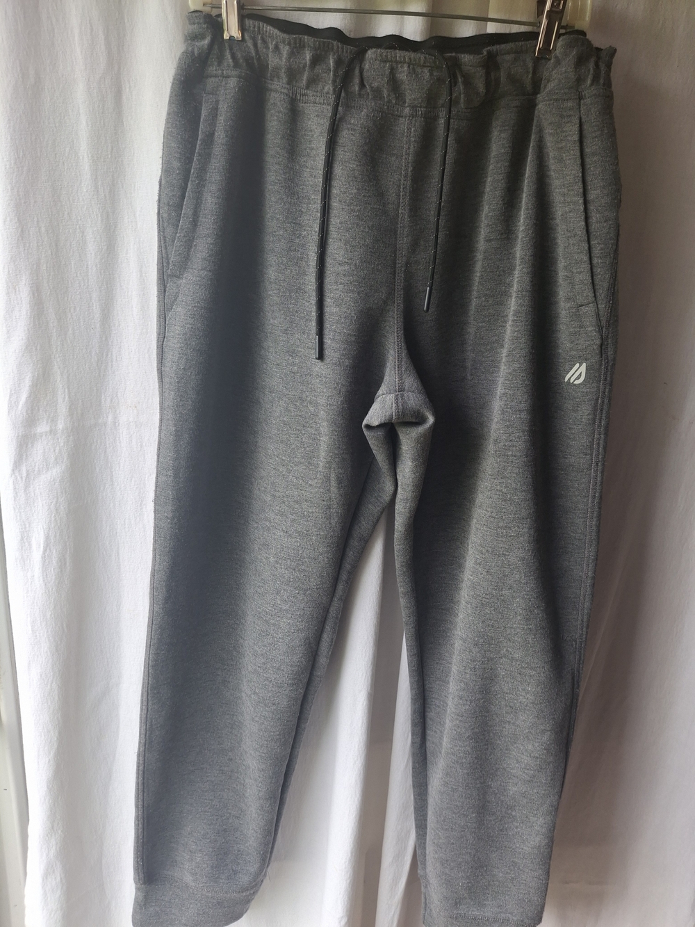 Men's Heather Gray Performance Joggers with Drawstring